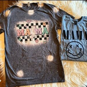 Mama bleached tee shirt bundle